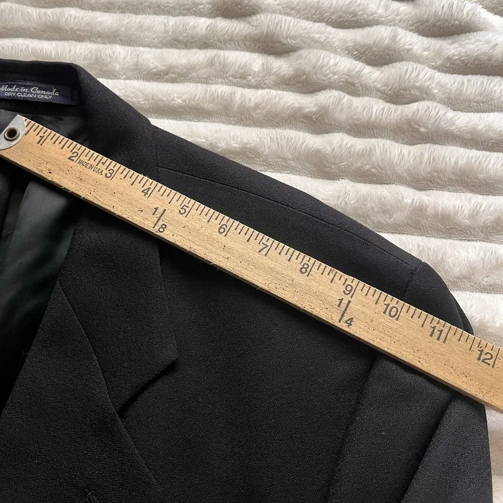 Lanificio Manzoni Suit Jacket Wool Men's 44  Blk Blazer sport coat Three-Button